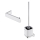 NIMCO MA set-94KN-26 - Wall-mounted toilet brush and toilet paper holder MAYA shiny chrome