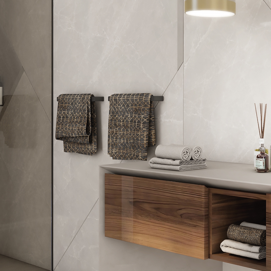 NIMCO MAC 29035-90 - Wall towel holder MAYA 36 cm matte black