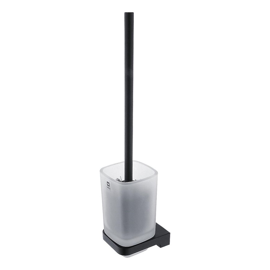 NIMCO MAC 29094CN-90 - Wall-mounted toilet brush MAYA matte glass/matte black