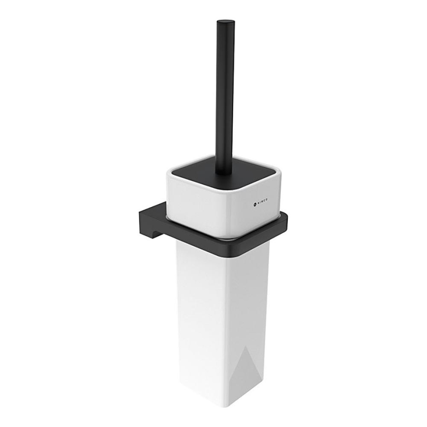 NIMCO MAC 29094K-90 - Wall-mounted toilet brush MAYA white/matte black