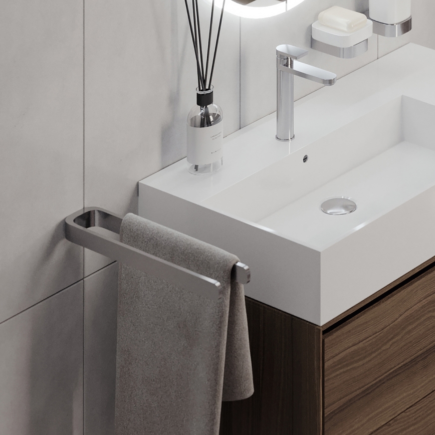 NIMCO NK 30098-26 - Wall towel holder NIKAU 39 cm shiny chrome