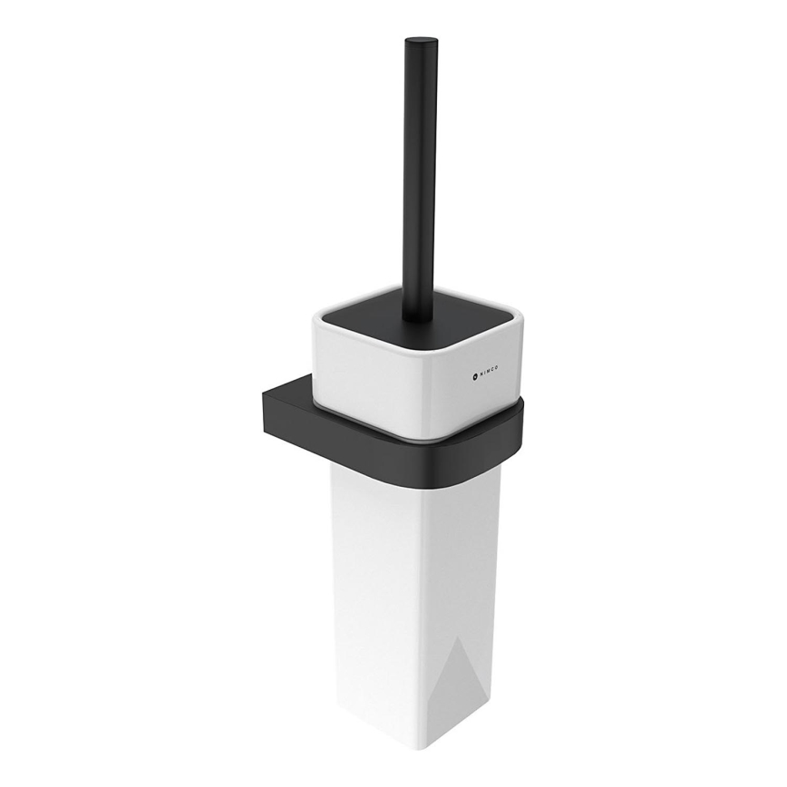 NIMCO NKC 30094K-90 - Wall-mounted toilet brush NIKAU white/matte black
