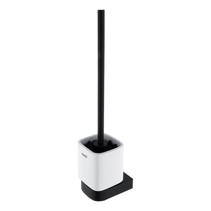 NIMCO NKC 30094KN-90 - Wall-mounted toilet brush NIKAU white/matte black