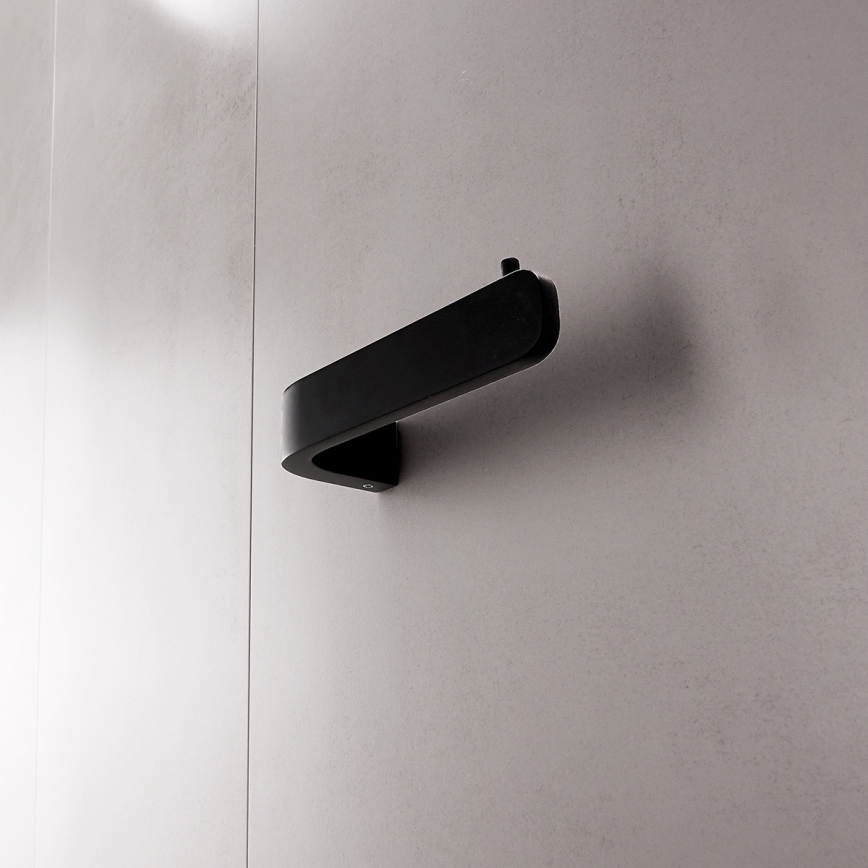 NIMCO NKC set-94KN-90 - Wall-mounted toilet brush and toilet paper holder NIKAU white/matte black