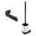 NIMCO NKC set-94KN-90 - Wall-mounted toilet brush and toilet paper holder NIKAU white/matte black