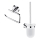 NIMCO UN set-94WN-26 - Wall-mounted toilet brush and toilet paper holder UNIX shiny chrome