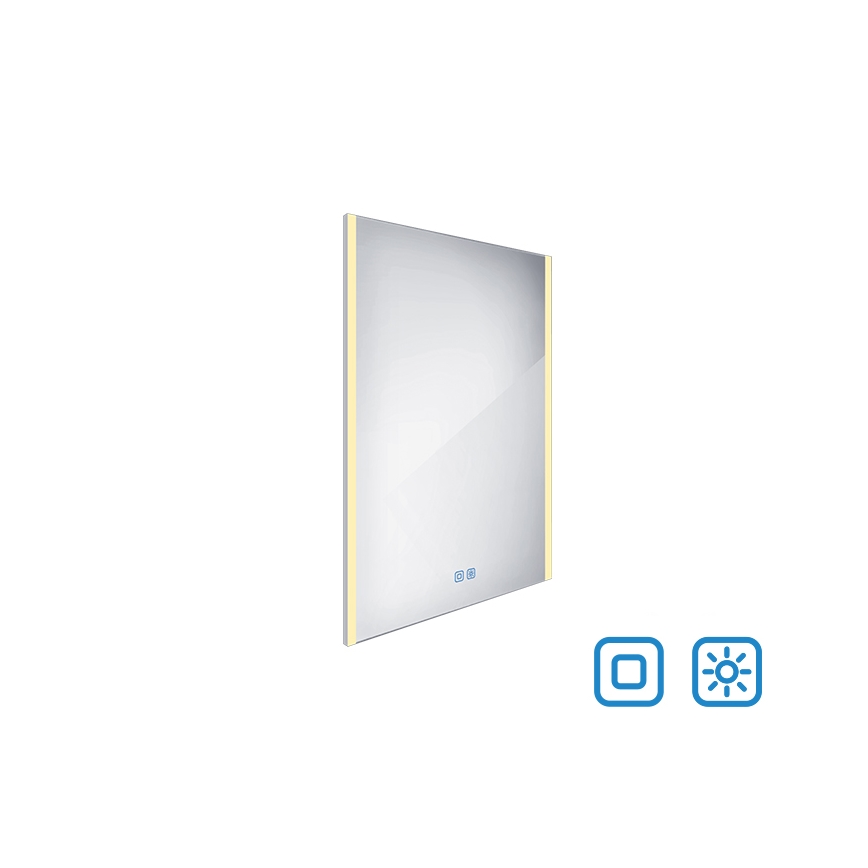 NIMCO ZP 11002VX - Dimmable LED Backlit Bathroom Mirror LED/24W/230V 3000-6500K 80x60 cm IP44