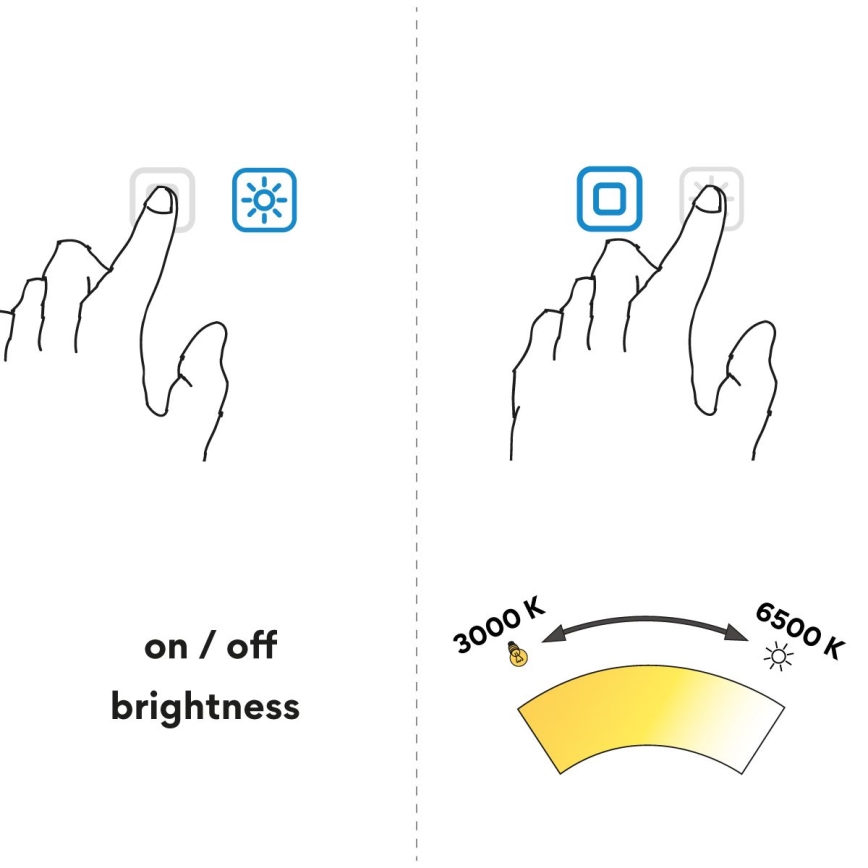NIMCO ZP 11003VX - LED Dimmable bathroom backlit mirror LED/21W/230V 3000-6500K 70x80 cm IP44