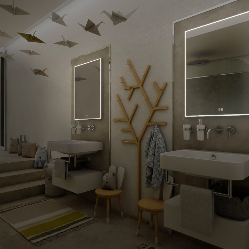 NIMCO ZP 13002VX - Dimmable LED backlit bathroom mirror LED/41W/230V 3000-6500K 80x60 cm IP44