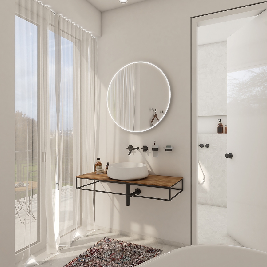 NIMCO ZP 26000R - LED Bathroom Backlit Mirror LED/26W/230V 6500K Ø 60 cm IP44