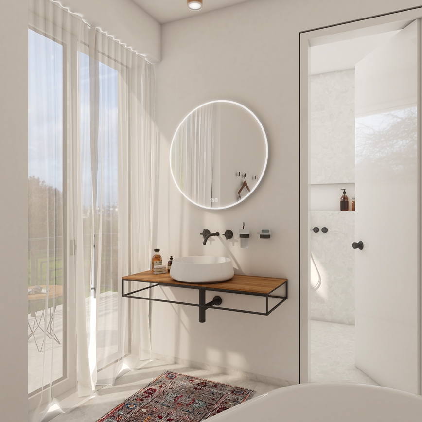 NIMCO ZP 26000RVX - LED Dimmable Backlit Bathroom Mirror LED/26W/230V 3000-6500K Ø 60 cm IP44