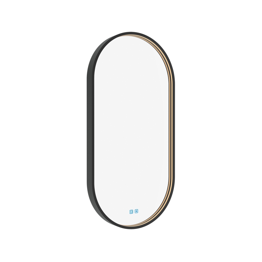 NIMCO ZPC 32002LVX-90 - LED Dimmable bathroom backlit mirror LED/25W/230V 3000-6500K 80x40 cm matte black  IP44