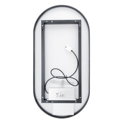 NIMCO ZPC 32002LVX-90 - LED Dimmable bathroom backlit mirror LED/25W/230V 3000-6500K 80x40 cm matte black  IP44