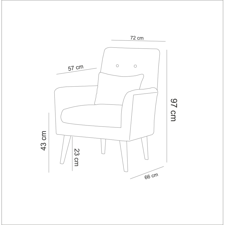 NIMO Blue Armchair