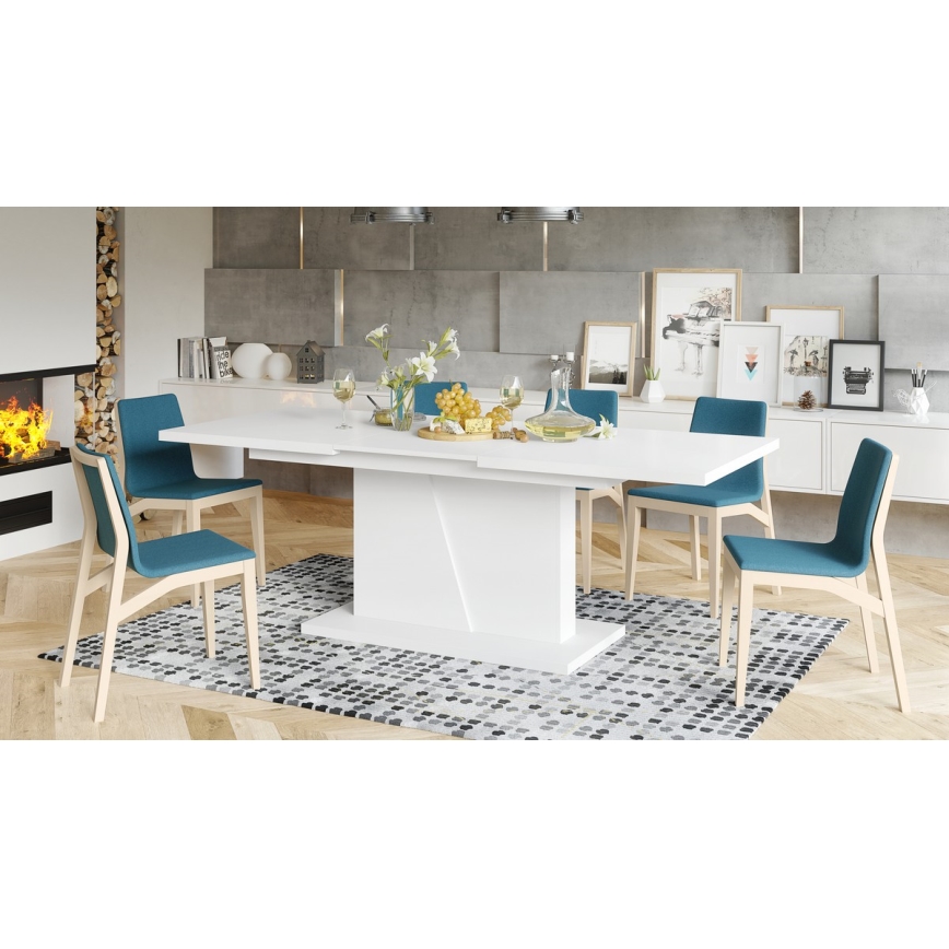 NINO Extendable Dining Table, White