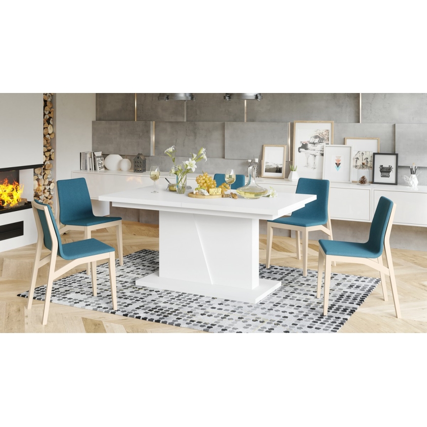 NINO Extendable Dining Table, White