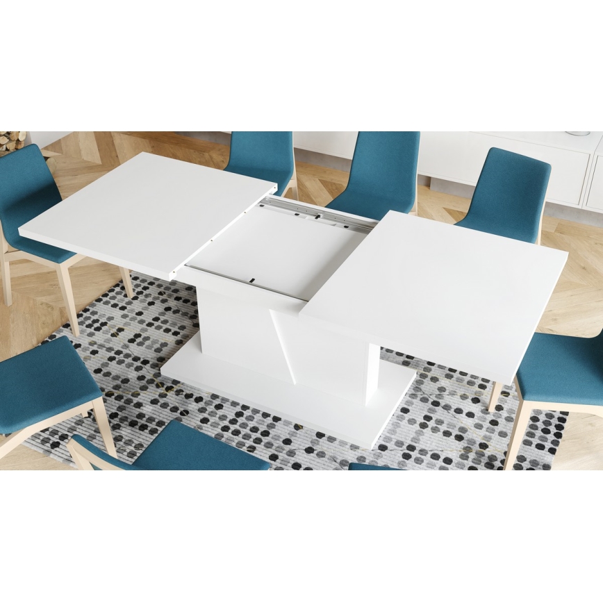 NINO Extendable Dining Table, White