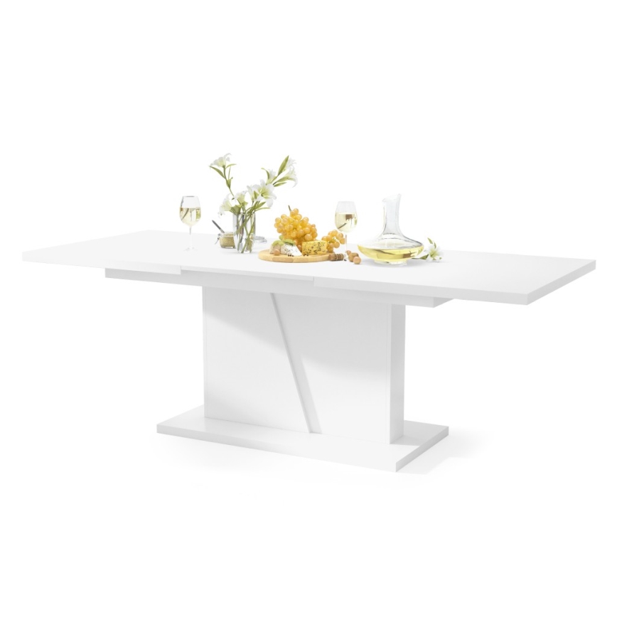 NINO Extendable Dining Table, White