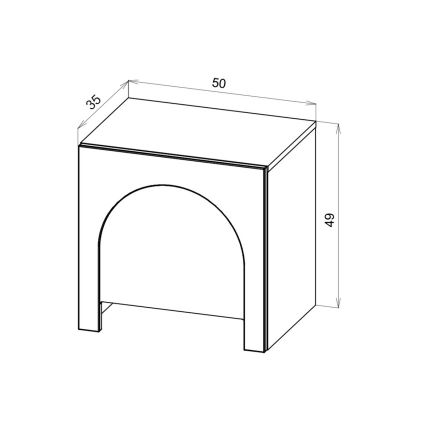 NIO Bedside Table Anthracite