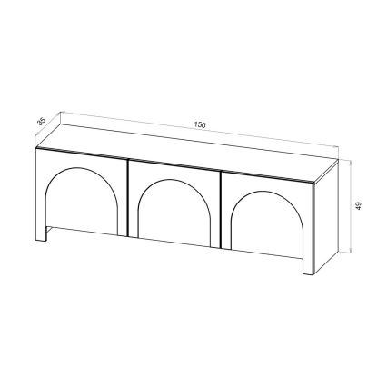 NIO TV Stand – Black