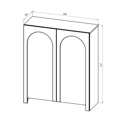 NIO White Chest of Drawers