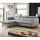 NISA L-Shaped Corner Sofa Bed with Storage, Left-Facing, Grey