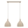 NOAK CLASSIC cable pendant 2xE27/15W/230V beige