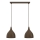 NOAK CLASSIC cable pendant 2xE27/15W/230V brown