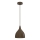 NOAK CLASSIC pendant light on cable, 1x E27/15W/230V, brown