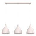 NOAK CLASSIC Pendant Light on Cable, 3x E27/15W/230V, Cream