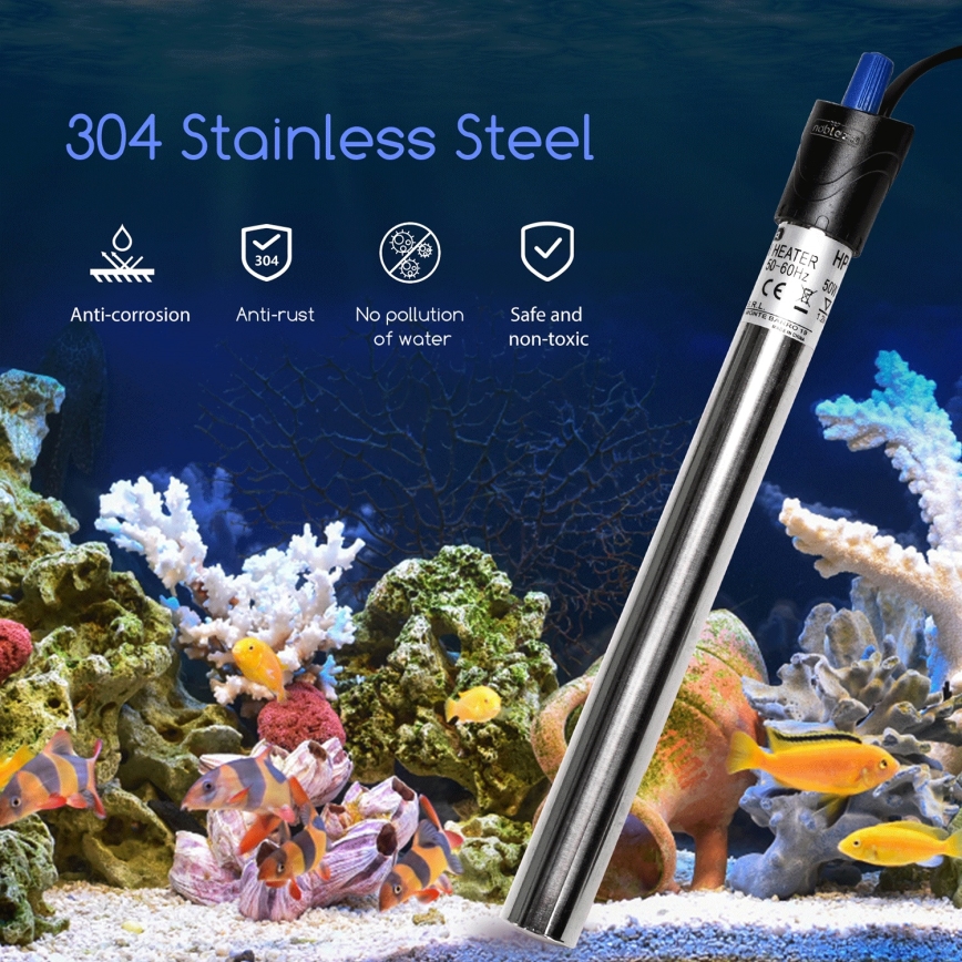 Nobleza - 100W Stainless Steel Aquarium Heater