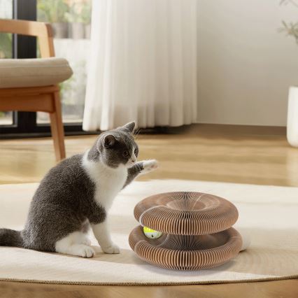 Nobleza - 3-in-1 Cat Scratching Post, Brown