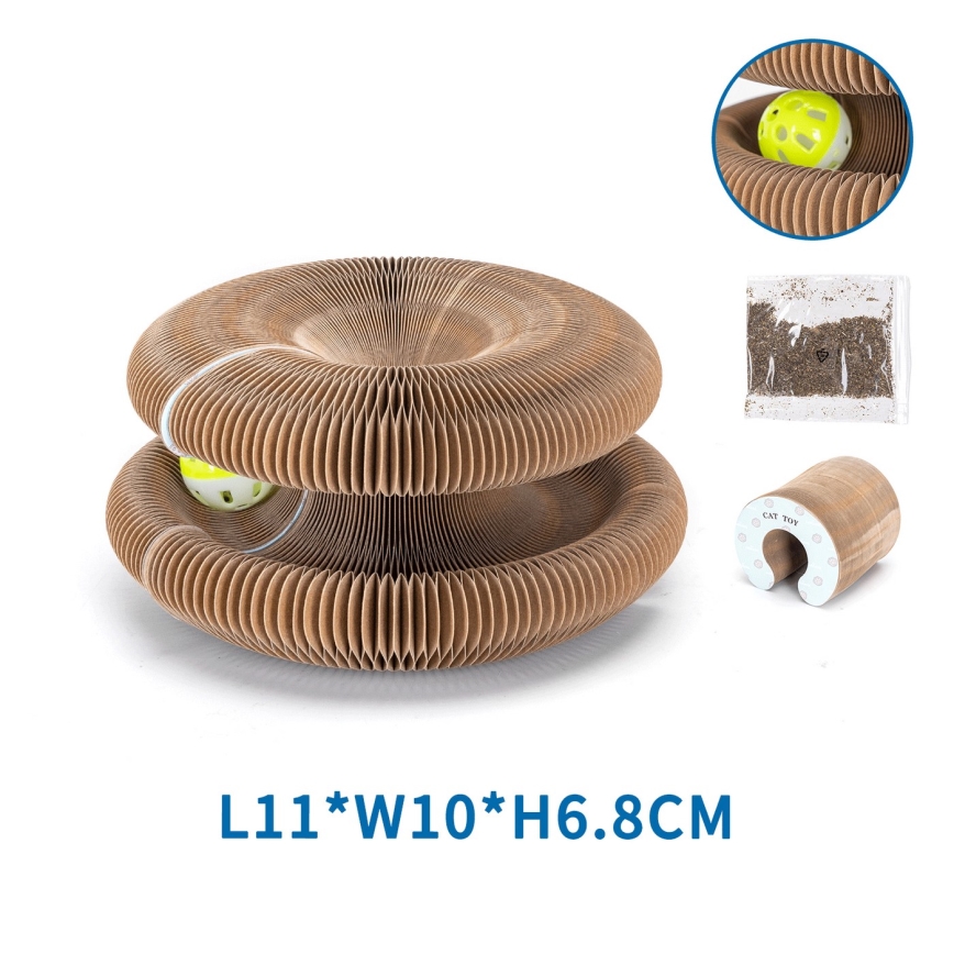 Nobleza - 3-in-1 Cat Scratching Post, Brown