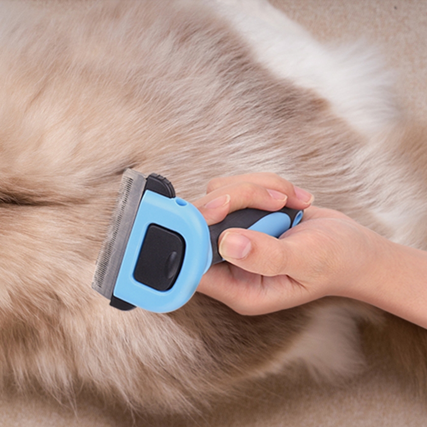 Nobleza - Brush for dogs and cats blue 7 cm