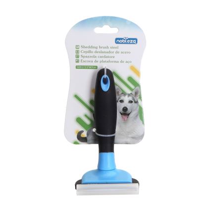 Nobleza - Brush for dogs and cats blue 7 cm