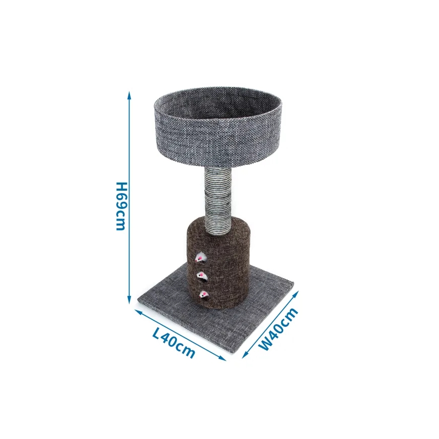 Nobleza - Cat scratcher 69x40x40 cm grey