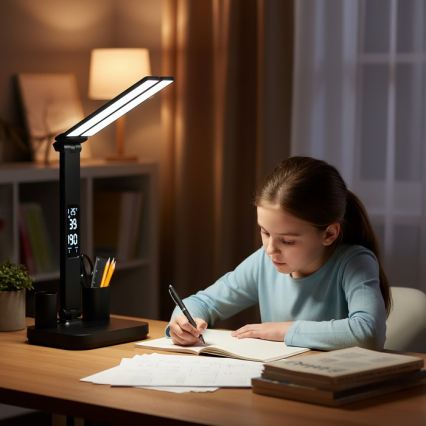 Dimmable Rechargeable NOBLITE P LED Desk Lamp 5W/5V 3000/4000/6000K 2200 mAh Black