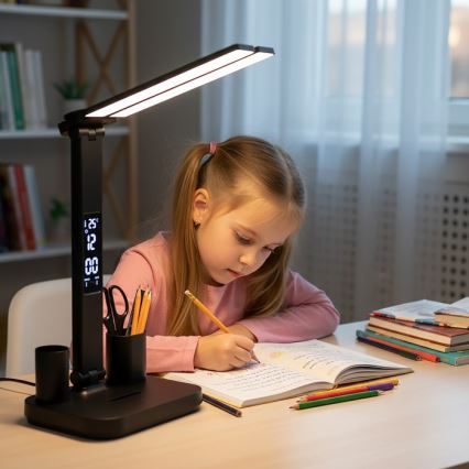 Dimmable Rechargeable NOBLITE P LED Desk Lamp 5W/5V 3000/4000/6000K 2200 mAh Black