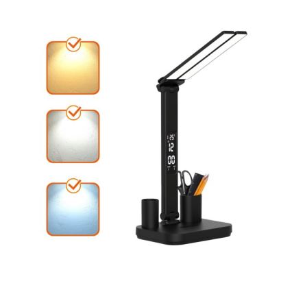 Dimmable Rechargeable NOBLITE P LED Desk Lamp 5W/5V 3000/4000/6000K 2200 mAh Black