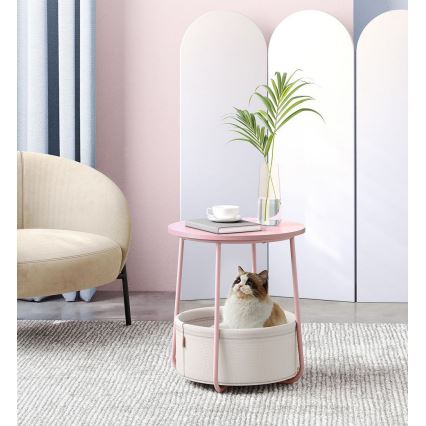 NOIRA Pink/White Side Table