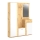 NOLAN Hallway Wall Unit with Mirror, Artisan Oak/White