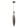 NORDIC cable-hung pendant light 1xG9/5W/230V black chrome