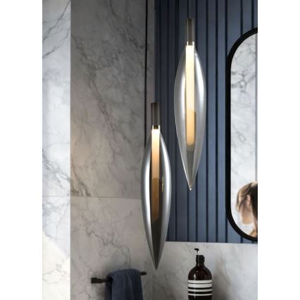 NORDIC cable-hung pendant light 1xG9/5W/230V black chrome