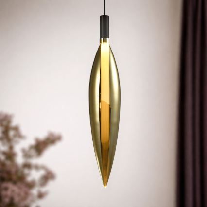 NORDIC Cable Pendant Light, 1×G9 / 5W / 230V, Black/Gold