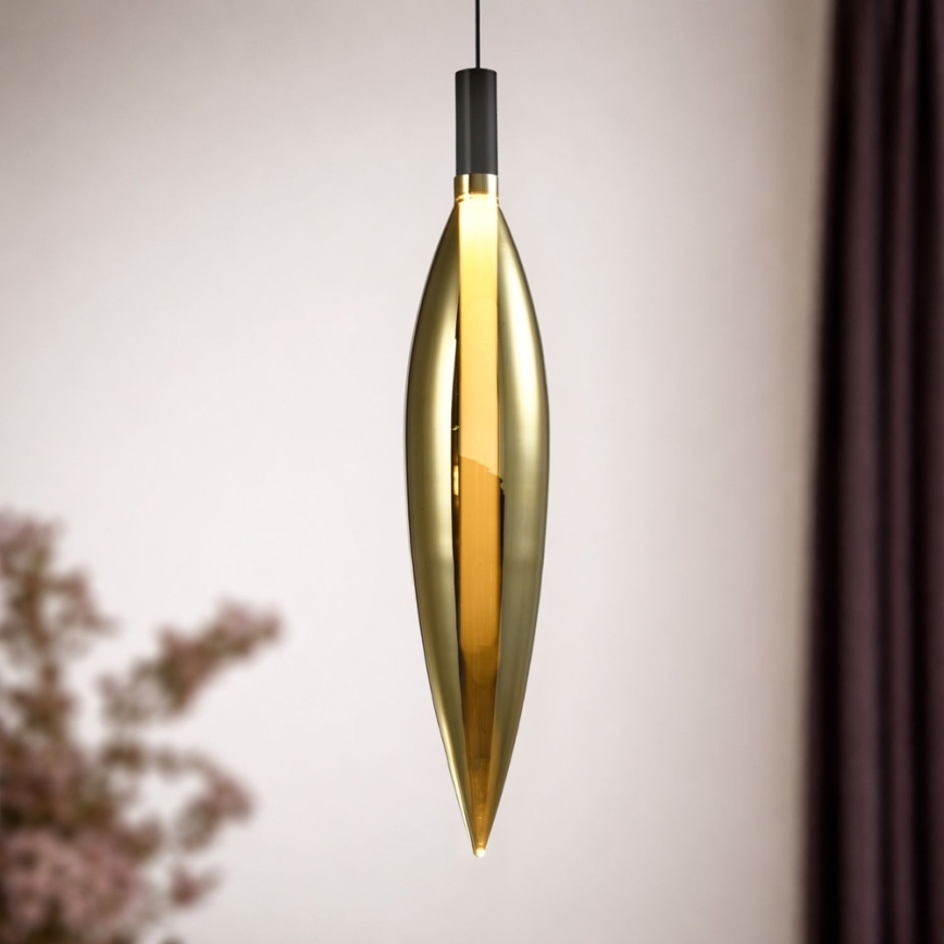 NORDIC Cable Pendant Light, 1×G9 / 5W / 230V, Black/Gold