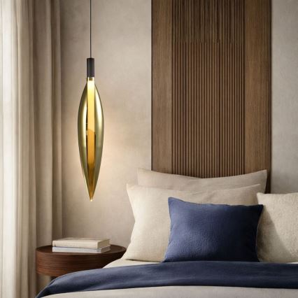NORDIC Cable Pendant Light, 1×G9 / 5W / 230V, Black/Gold