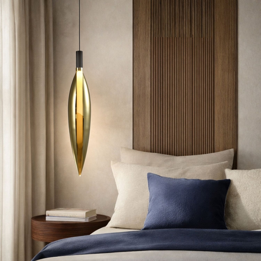 NORDIC Cable Pendant Light, 1×G9 / 5W / 230V, Black/Gold