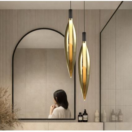 NORDIC Cable Pendant Light, 1×G9 / 5W / 230V, Black/Gold