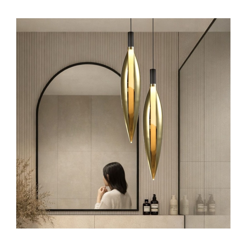 NORDIC Cable Pendant Light, 1×G9 / 5W / 230V, Black/Gold