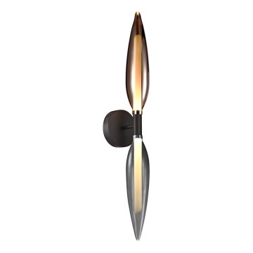 NORDIC Wall Light 2xG9/5W/230V Black Chrome/Copper
